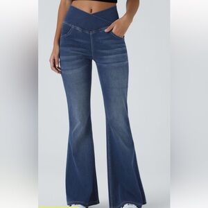 Halara Flex™ High Waisted Crossover Pocket Washed Casual Size Small 4/6 NWT